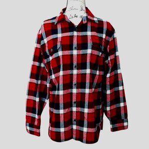 JACHS Buffalo Plaid Flannel Shirt Men's Large